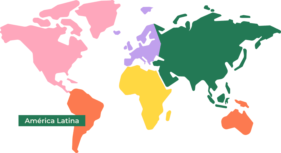 Global presence world map